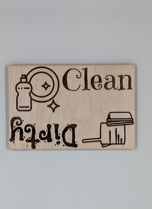 Clean/Dirty Dishwasher Sign